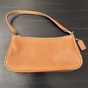 Vintage COACH Tan Leather Hampton Mini Shoulder Bag 7785